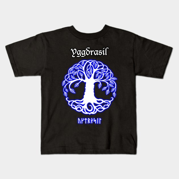 Yggdrasil Kids T-Shirt by Korvus78